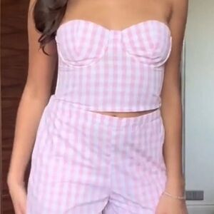 Zara x Barbie Pink Gingham Set